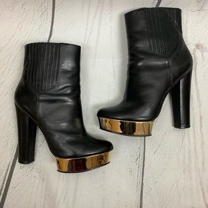 rachel zoe gold platform shoes